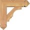 Ekena Millwork Balboa Arts and Crafts Smooth Bracket w/ Offset Brace, Western Red Cedar, 5 1/2"W x 16"D x 16"H BKT0604X16X16BOA03SWR - alternate 3